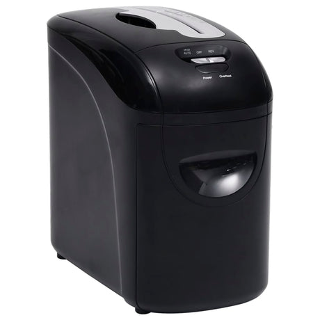 Vidaxl Paper Shredder 10 Seiten Mikrokut schwarz