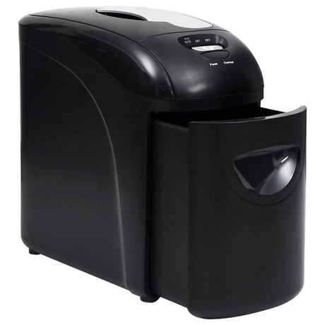 Vidaxl Paper Shredder 10 Seiten Mikrokut schwarz