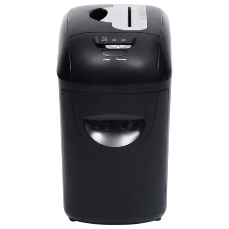 Vidaxl Paper Shredder 10 Seiten Mikrokut schwarz
