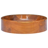 Vidaxl Washbasin Ø40x10 cm pevný teak