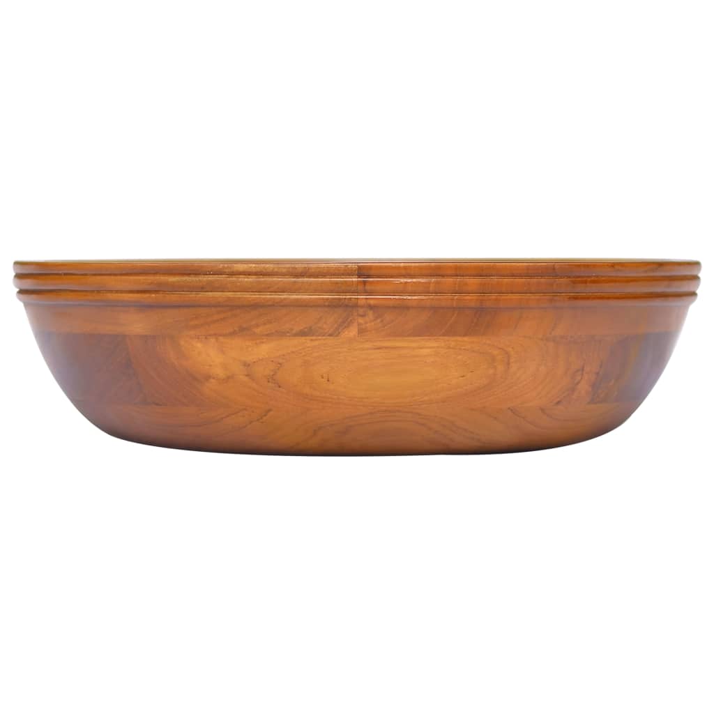 Vidaxl Washbasin Ø40x10 cm pevný teak