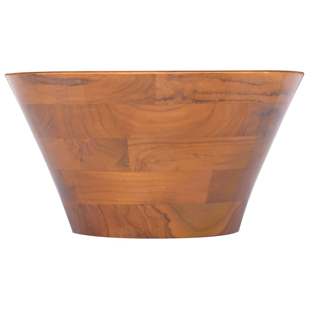 Vidaxx Waschbecken ø40x20 cm massives Teakholz
