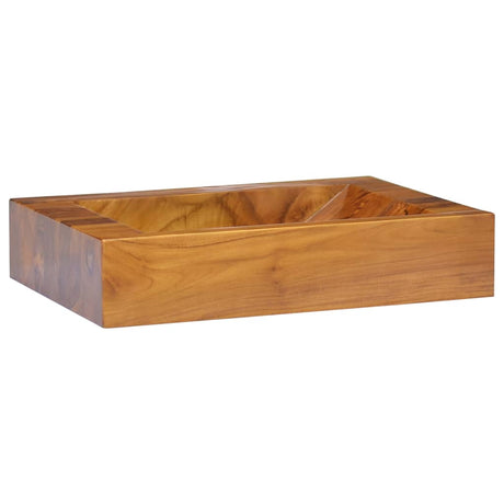 VidaXL Waschbecken 50x35x10 cm massives Teakholz