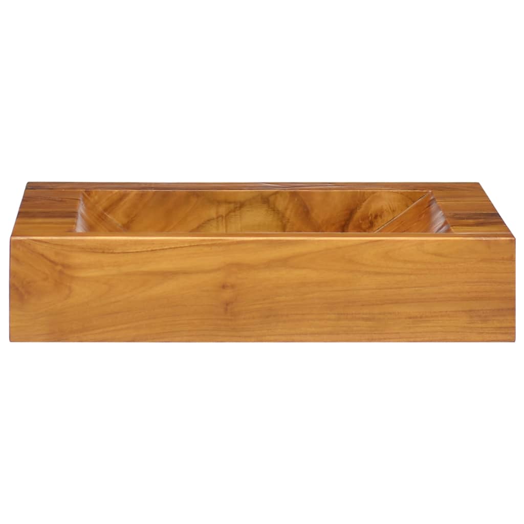 VidaXL Waschbecken 50x35x10 cm massives Teakholz