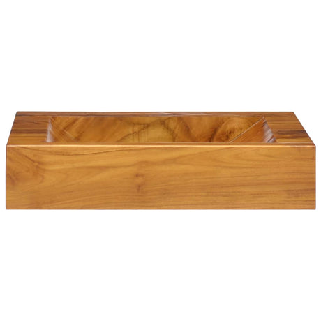 VidaXL Waschbecken 50x35x10 cm massives Teakholz