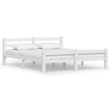Vidaxl bedframe massief grenenhout wit 160x200 cm