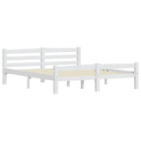 Vidaxl bedframe massief grenenhout wit 160x200 cm
