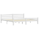Vidaxl bedframe massief grenenhout wit 200x200 cm