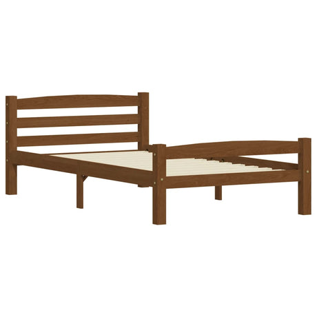 Vidaxl bedframe massief grenenhout honingbruin 90x200 cm