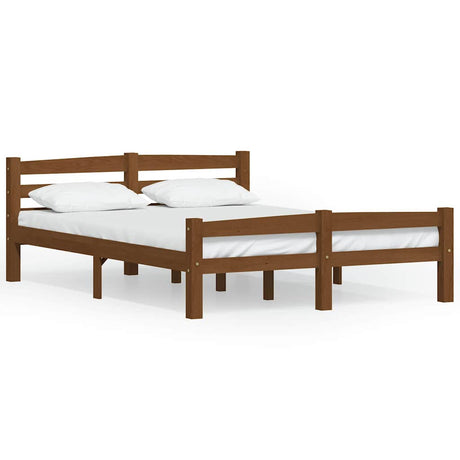 Vidaxl bedframe massief grenenhout honingbruin 120x200 cm