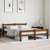 Vidaxl bedframe massief grenenhout honingbruin 120x200 cm