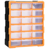 VIDAXL -Veranstalter mit 18 mittleren Schubladen 38x16x47 cm
