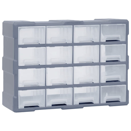 VIDAXL -Organizer mit 16 mittleren Schubladen 52x16x37 cm