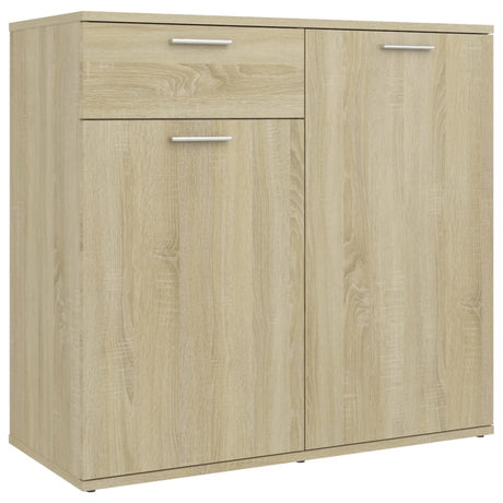 Vidaxl dressoir 80x36x75 cm bewerkt hout sonoma eikenkleurig