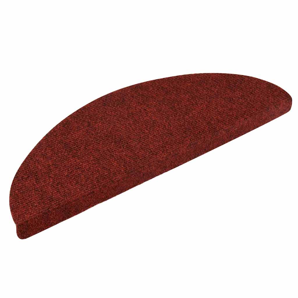 Vidaxl -Treppen selbst -adhäsiv 5 Teile 56x17x3 cm Bordeaux Red Semi -Round