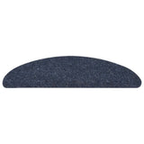 Vidaxx selbstklebende Stufenmatten 5 Stück 56x17x3 cm blau halbrund