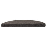 Vidaxl -Treppenmatten Selbstadhäsiv 10 ST 56x17x3 cm Anthrazithemisphäre