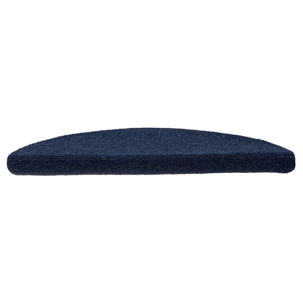 VidaXL Stufenmatten selbstklebend 5 Stück 56x17x3 cm Marineblau halbrund