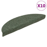 VidaXL Stufenmatten selbstklebend 10 Stück 56x17x3 cm grün halbrund