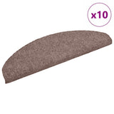 Vidaxl Treppenmatten selbstadhäsiv 10 Stücke 65x21x4 cm Crème halb -groß