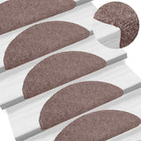 Vidaxl Treppenmatten selbstadhäsiv 10 Stücke 65x21x4 cm Crème halb -groß