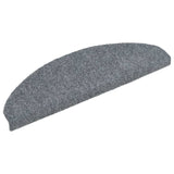 Vidaxl -Treppenmatten Selbstadhäsiv 5 Teile 65x21x4 cm hellgraue Hemisphäre groß