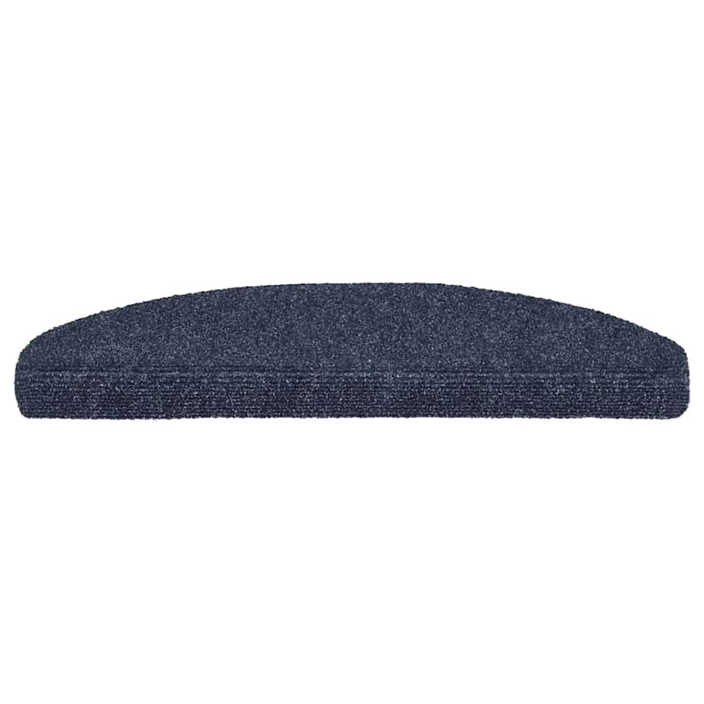 Vidaxl -Treppen selbst -adhäsiv 5 Teile 65x21x4 cm blau halbround groß