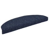 Vidaxl -Treppenmatten selbstadhäsiv 10 Stücke 65x21x4 cm blau halbround groß
