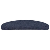 Vidaxl -Treppenmatten selbstadhäsiv 10 Stücke 65x21x4 cm blau halbround groß