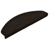 Vidaxx Stufenmatten selbstklebend 5 Stück 65x21x4 cm dunkelbraun halbrund groß