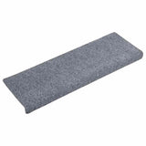 Vidaxl -Treppenmatten Selbstadhäsiv 10 Stücke 65x21x4 cm hellgrau mit rechteckiger Rand