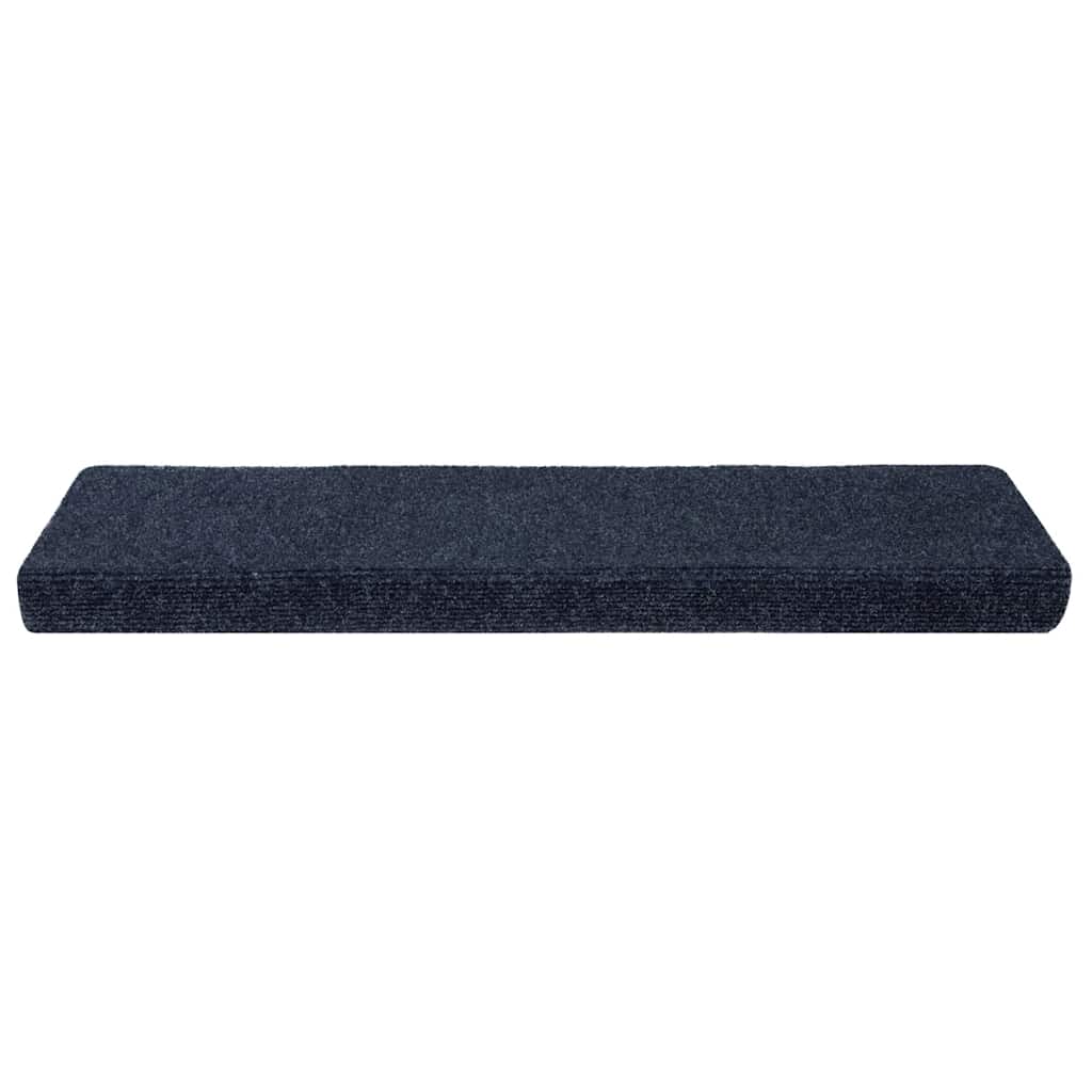 Vidaxl -Treppenmatten Selbstadhäsiv 5 Teile 65x21x4 cm Anthrazit rechteckige Kante