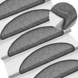 Vidaxl stair mats 10 st 56x17x3 cm dark gray