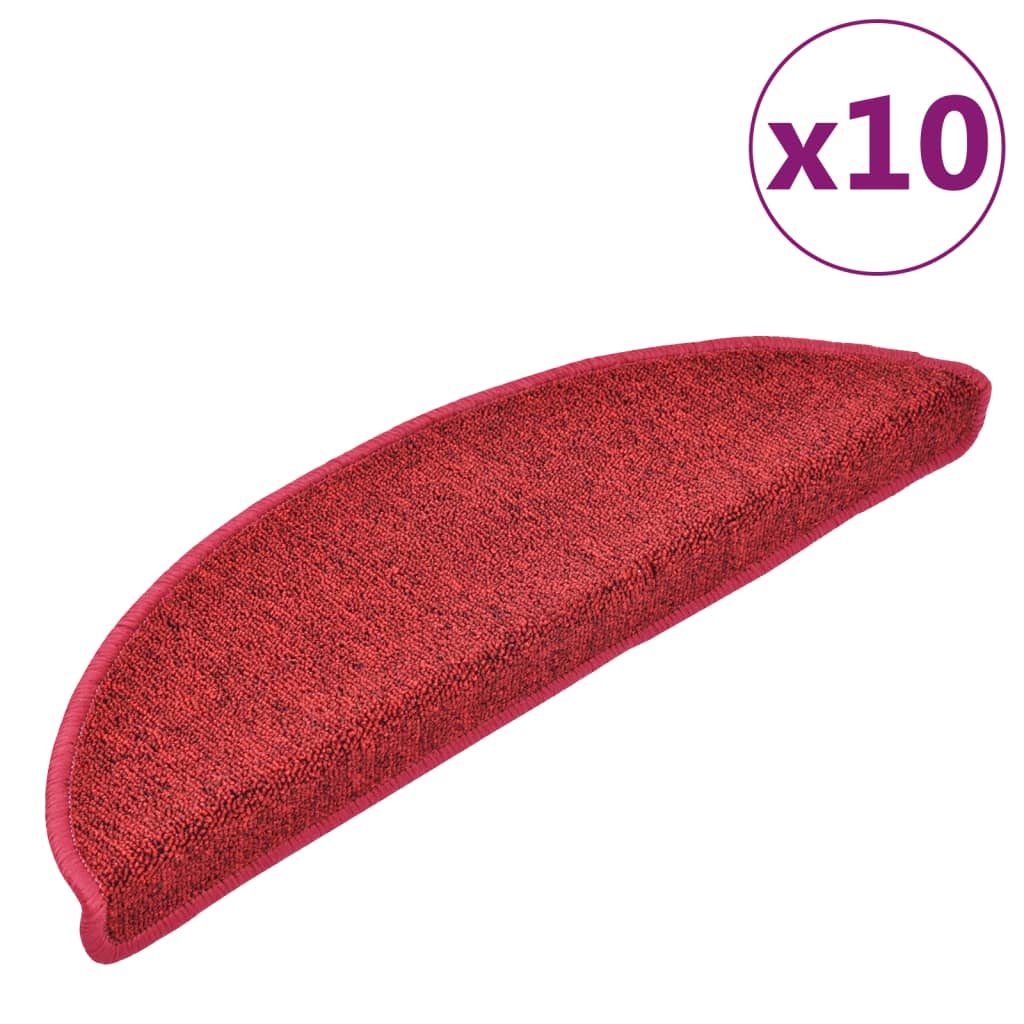 Vidaxl Staps Mants 10 St 56x17x3 cm Bordeaux rout