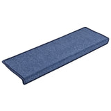 Vidaxl stair mats 10 st 65x21x4 cm blue