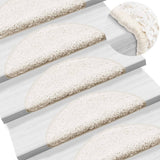 Vidaxx Stufenmatten 10 Stück 56x17x3 cm weiß halbrund