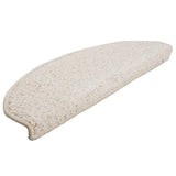 VidaXL Stufenmatten 10 Stk. 65x21x4 cm weiß halbrund groß