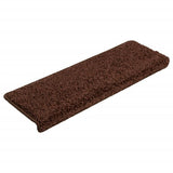 Vidaxl stair mats 10 st 65x21x4 cm brown