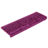 Vidaxl Stair Mats 10 St 65x21x4 cm fiolett