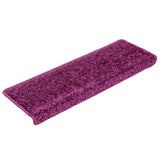 Vidaxl -Treppenmatten 10 ST 65x21x4 cm Violett