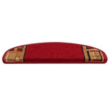 VidaXL Stufenmatten selbstklebend 5 Stück 65x21x4 cm rot