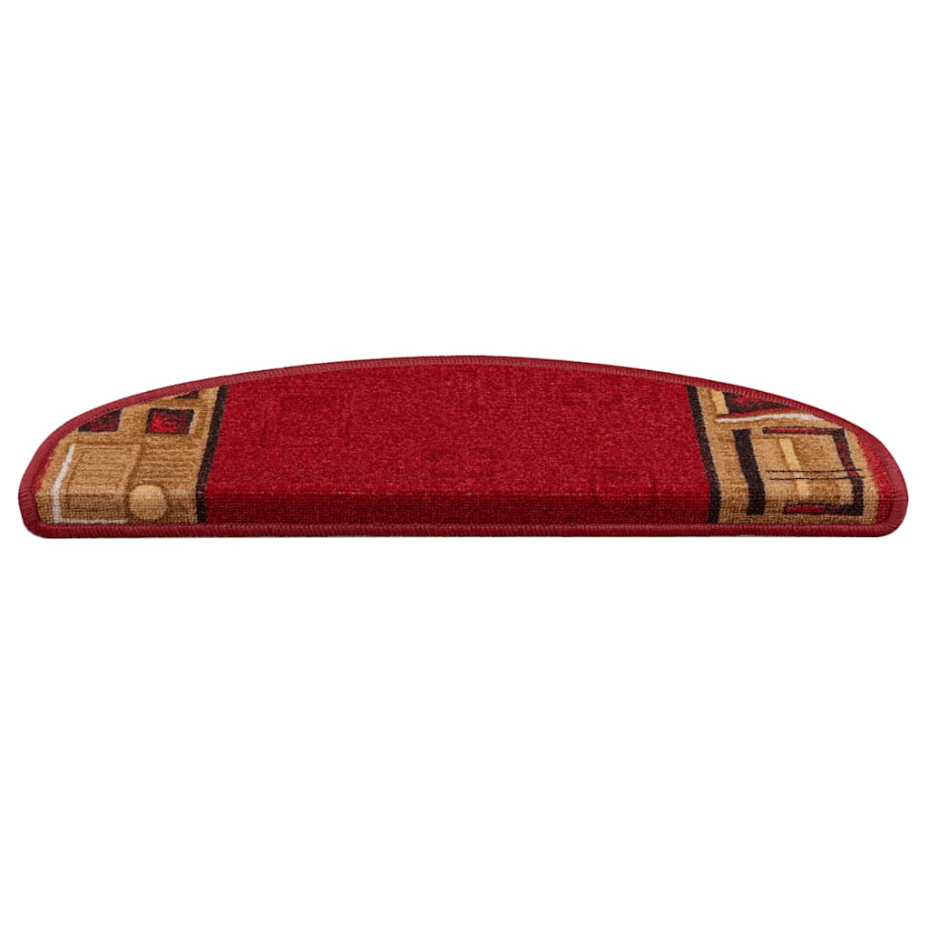 VidaXL Stufenmatten selbstklebend 10 Stück 65x21x4 cm rot
