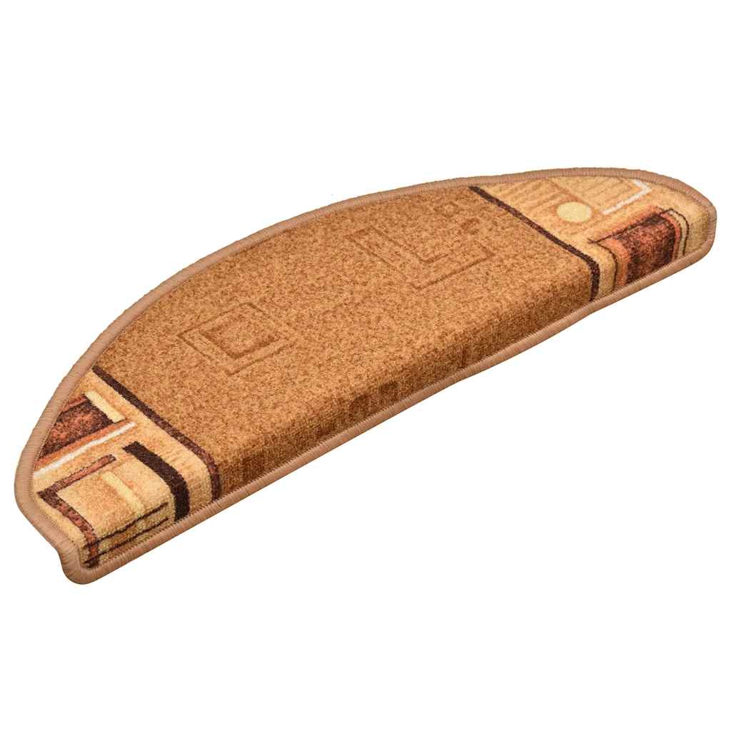 VidaXL Stufenmatten selbstklebend 10 Stück 65x21x4 cm Beige