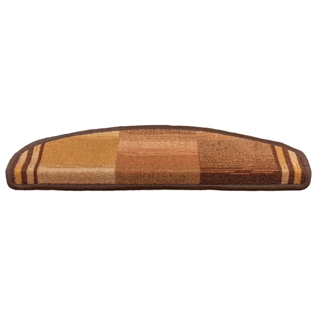 VidaXL Stufenmatten selbstklebend 10 Stück 65x21x4 cm braun