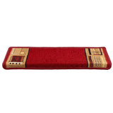VidaXL Stufenmatten selbstklebend 5 Stück 65x21x4 cm rot