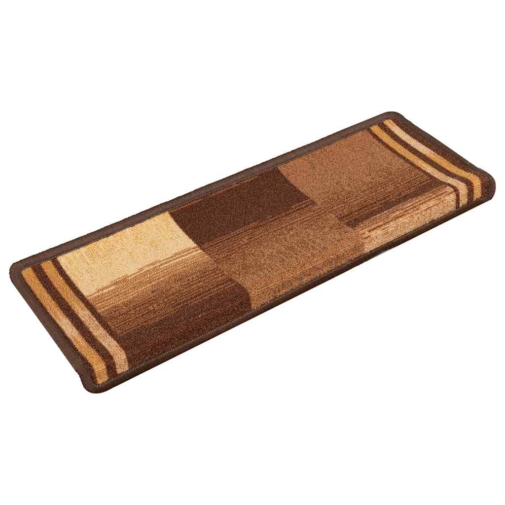 VidaXL Stufenmatten selbstklebend 5 Stück 65x21x4 cm braun