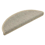 Vidaxl-Treppenmatten selbstklebend 15 St. Sisal Look 56x17x3 cm hellgrün