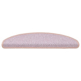 Vidaxl Treppenmatten selbstklebend 15 St. Sisal Look 56x17x3 cm Pink
