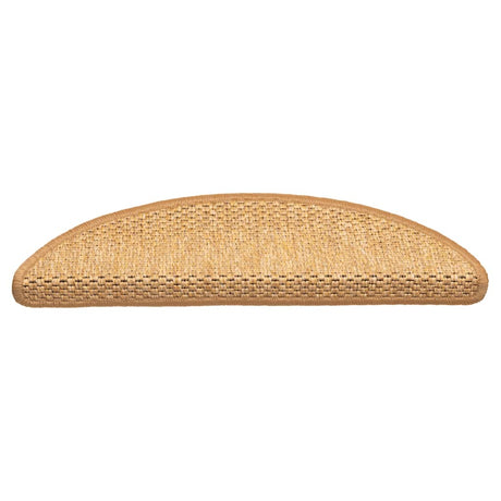 Vidaxl-Treppenmatten selbstklebend 15 St. Sisal Look 56x17x3 cm Sisalfarbe