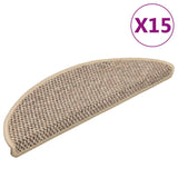 Vidaxl Stir Mäts selbststänneg 15 St Sisal kuckt 56x17x3 cm donkel Bige